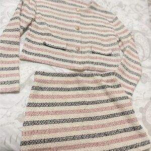 H&M Pink and Black Striped Set